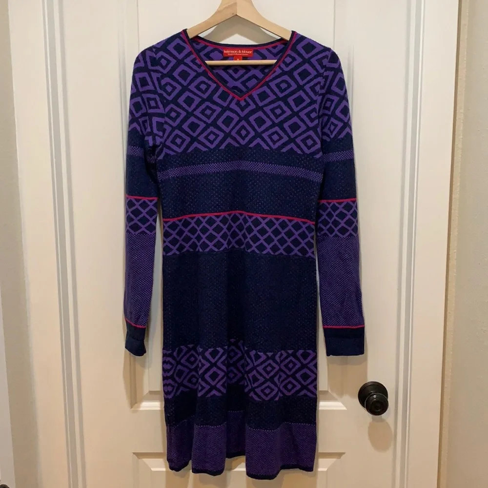 Krimson Klover Peekaboo vneck merino wool dress